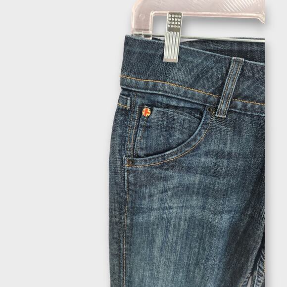 Hudson Jeans Women's Tag 29" Act 30" Bootcut Dark Wash Flap Pockets Mid-Rise - Picture 3 of 7